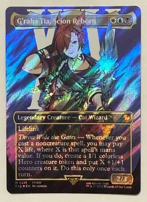 G'raha Tia, Scion Reborn Borderless Surge Foil - Mythic - Final Fantasy MTG - Image 1 of 2