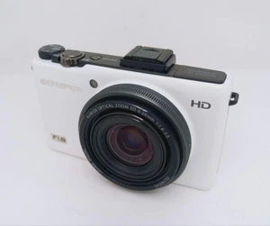 Olympus STYLUS XZ-2 Point and Shoot Digital Camera White From JAPAN Tested Used - Picture 1 of 5