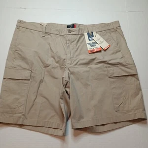 Dockers Tech Cargo Shorts Men's 46 Big & Tall Beige Moisture Wicking Breathable - Picture 1 of 7