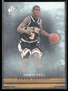 Chris Paul 2013-14 SP Authentic Canvas Collection #CC-15 Wake Forest Demon