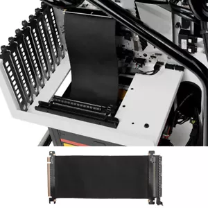 30cm PCI-E 16X Extension Cable Flexible PCI Express GPU Riser Connector - Foto 1 di 11