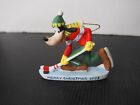 1992 Grolier Disney Goofy Merry Christmas Ice Hockey Christmas Ornament, Vintage