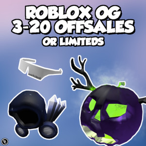 OG ROBLOX 1-10+ OFFSALES / LIMITEDS GUARANTEED, COOL ITEMS, SENT FAST TO  INBOX