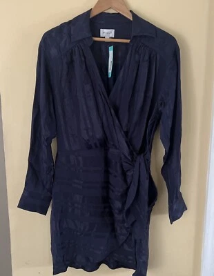 Nuevo ~ MILLY ~ Vestido Jordan Rayas Satén Grande Viscosa Foto 1 de 4