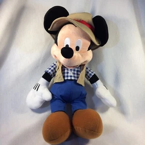 Disney Mickey Mouse Outdoor Safari Fishing Camping Stuffed Animal Plush 15" - Picture 1 of 5