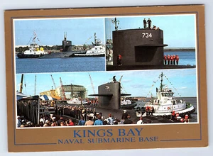 USS Tennessee (SSBN-734) Kings Bay Marine U-Boot Basis Georgia Postkarte CT14 - Bild 1 von 2