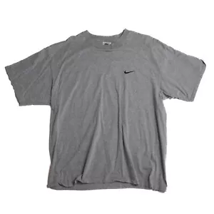 Vintage Nike T Shirt Swoosh Adult Size XLarge Gray Short Sleeve - Picture 1 of 1