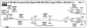 MARMITTA POSTERIORE PER OPEL Astra H 1.8i 16V 2 volumi/Sport/Sri/Sxi/GTC Coup�/S - Imagen 1 de 1
