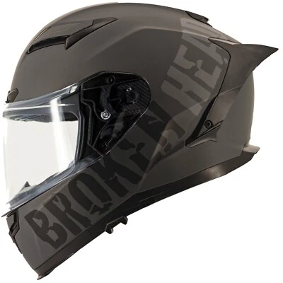 Broken Head Street Division Black Shadow Matt Integralhelm Mit Sonnenblende - Bild 1 von 4
