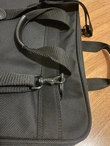 Briggs & Riley Laptop Bag Briefcase Travelware KB401-4 Black Ballistic Crossbody - Picture 1 of 4