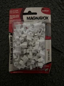 Magnavox M62137 SPEAKER WIRE MANAGEMENT NAIL IN CLIPS NEW - Picture 1 of 2