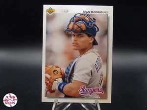Upper Deck #245 1992 Iván Rodríguez casi nuevo - Imagen 1 de 2