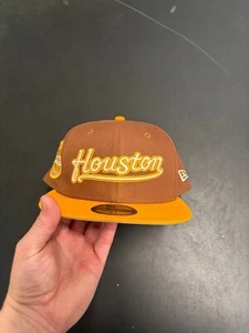 Gorra de tiramisú marrón de los Houston Astros ajustada 59fifty New Era MLB 45 7 5/8 - Imagen 1 de 7