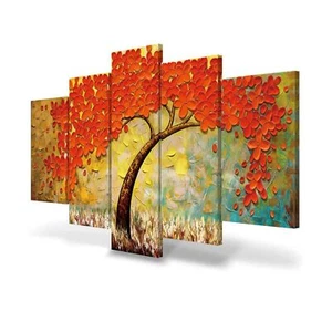 Large Wall Art Paintings for Bedroom Cherry Blossom Tree Red Flower Wall Pain... - Picture 1 of 5