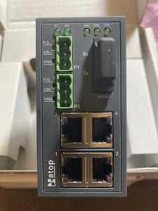 ATOP EH2305-Fs 4+1 Unmanned Ethernet Switch, 4 X RJ45 + 1 X SC Fiber. SM, SC - Picture 1 of 4