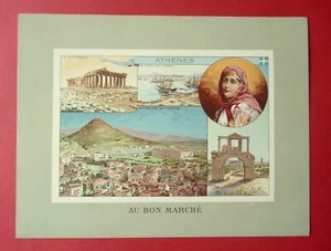 Chrom Au Bon Marché SIT-19 große Hauptstädte ATHEN Parthenon Piräus - Bild 1 von 2