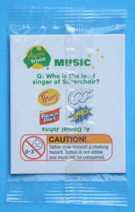 AUSSIE TRIVIA Tattoo - Samboy Thins CC’s French Fries - 2011 - MISB - Picture 1 of 2