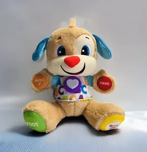 Fisher Price Scout Laugh &Learn Interactive Smart Stages Puppy Dog Plush CLEAN - Picture 1 of 8