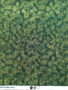 English Collection Green Gold Metallic Splatter David Textiles Fabric 1yd - Picture 1 of 1