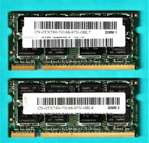 Dell Inspirion 1545 (Kingston) 1GB 2Rx16 RAM Memory CN-0TX760 DIMM  - Picture 1 of 1