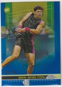2024 Topps cromo tenis azul refractor #89 novato - Ben Shelton 200/250 - Imagen 1 de 1