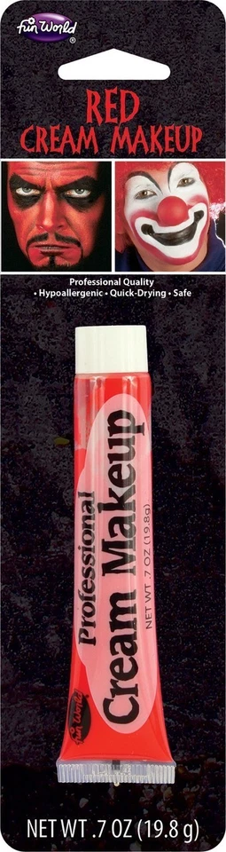 Halloween Red Professional Cream Makeup Face Paint by Mjsguitarbassmethods