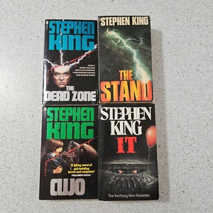 Vintage Stephen King Book Bundle x 4 The Dead Zone Stand Cujo It - Picture 1 of 18