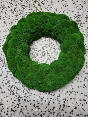 ❤️ Moos Moosbild Türkranz Bollenmoos  Kugelmoos Osterkranz 30 cm - Bild 1 von 4