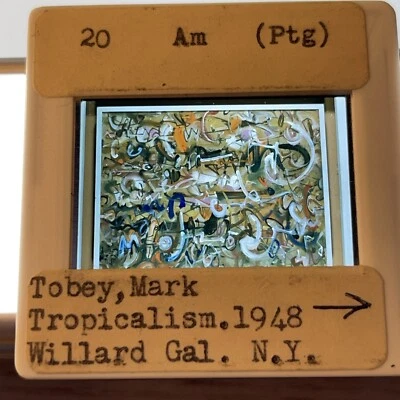 Diapositiva Mark Tobey "Tropicalismo" Expresionismo Abstracto 35mm Foto 1 de 3