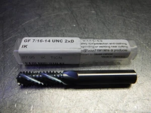 JBO 7/16-14 UNC 4 Flöte Hartmetall Gewindefräser 8mm Schaft GF7/16-14 UNC 2xD (LOC2625) - Bild 1 von 5