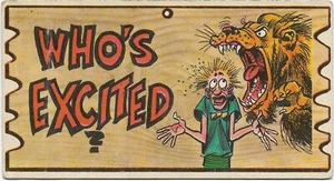 Vintage WACKY PLAK (19) Who's excited - Picture 1 of 2
