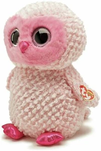 Ty Twiggy große Beanie Boo Eule süß rosa Ty Plüschtier - Bild 1 von 2