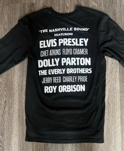Nashville TN Country Music HOF 60s Inspired Graphic T-Shirt Small L/S 36x27 - Picture 1 of 12