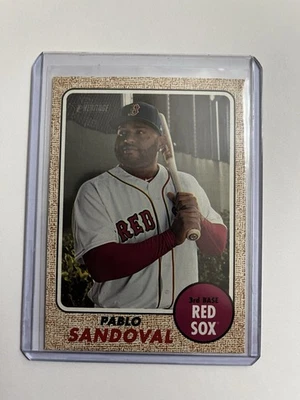 2017 Topps Heritage High Number Short Print Pablo Sandoval - Image 1 of 2