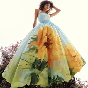 Leo Lin Nadia Vestido Voluminoso en Paisaje US2 - Imagen 1 de 12