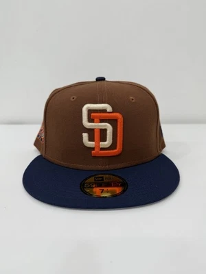 San Diego Padres New Era 25th Anniversary Patch MLB 59Fifty Fitted Cap Hat 7 1/2 - Image 1 of 4