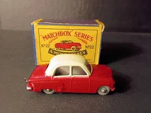 Matchbox #22A Vauxhall Cresta 1956 Creme Roof Orig B1 Box - Picture 1 of 20