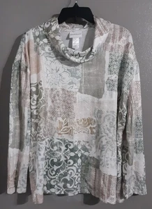 Neu - Damen Alfred Dunner schönes Langarm/hochgeschlossenes Karriere Top. Gr Xl - Bild 1 von 10