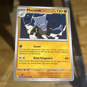 Marowak SV07: Stellar Crown 073/142 Pokemon Card - Picture 1 of 2
