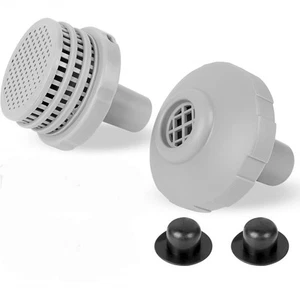 Intex Small Pool Strainer Connector Set 1 Inlet 1 Directional 2 Black Plugs 1.25 - Picture 1 of 1