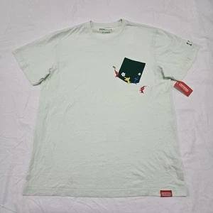 NUEVO CON ETIQUETAS Talla XL Nintendo NY Colección Pikmin Camiseta Bolsillo Desplazado Camiseta Verde Menta - Imagen 1 de 19