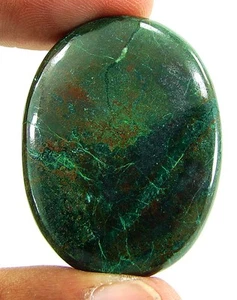 91.95 Ct Natural Chrysocolla Loose Gemstone Stone Cab Wire Wrap Stone - 23864 - Picture 1 of 2