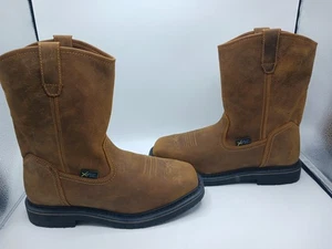 Hytest XRD Met Guard Steel Toe Work Boots Brown Leather Men’s 11  - Picture 1 of 7