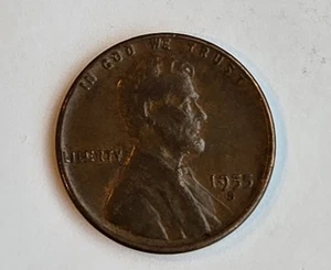 1955 S Lincoln 1Cent "ERROR COIN" - Letters BIE - Free Shipping - Picture 1 of 3