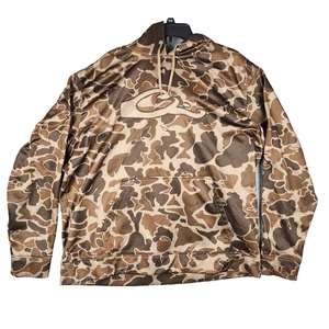 Herren XL Drake Waterfowl Old School Camo Sherpa gefüttert Hoodie Pullover Jagd - Bild 1 von 12