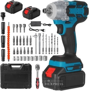 Avvitatore Impulsi Svita Avvita Bulloni Doppia Batteria 88V 5AH + 25 Accessori - Foto 1 di 6