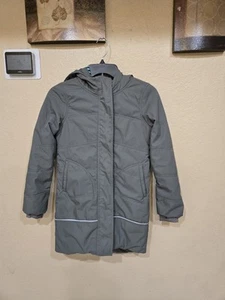 IVIVVA Girl's Got to Glow Winter Jacket Hood Gray Youth Mid-Thigh Length Size 8 - Picture 1 of 5