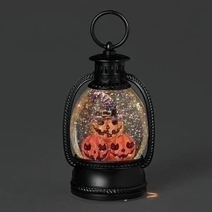 Zucche impilate illuminate romane mini cupola di neve a batteria 5 pollici - Foto 1 di 1