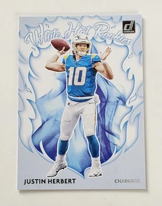 Justin Herbert 2020 Donruss WHITE HOT ROOKIES ROOKIE CARD #WH-JH - Bild 1 von 2