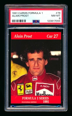 1991 Carms F1 #76 Alain Prost PSA 8 - Image 1 of 2